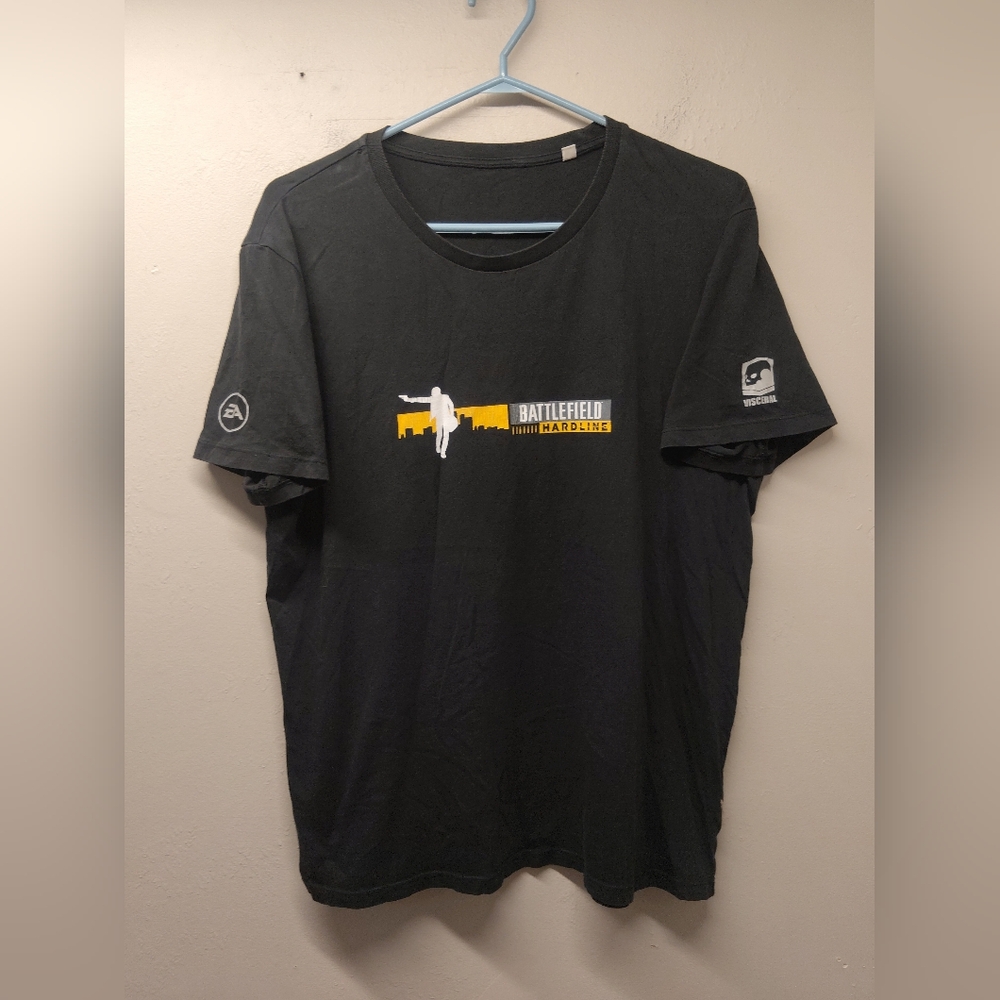 battlefield hardlines EB games Visceral promo release t-shirt large men's